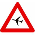 Panneau A35 — Survol d’avions à basse altitude