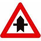 Panneau B15A — Priorité de passage. La barre horizontale du symbole peut être modifiée pour indiquer la disposition des lieux