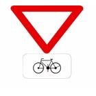 Panneau B1M1 — Signal annonçant le signal B1 à la distance approximativement indiquée
