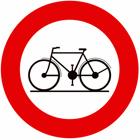 Panneau C11 — Accès interdit aux conducteurs de cycles