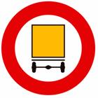 Panneau C24A — Accès interdit aux conducteurs de véhicules transportant les marchandises dangereuses
