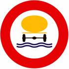 Panneau C24C — Accès interdit aux conducteurs de véhicules transportant les marchandises dangereuses de nature à polluer les eaux