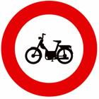 Panneau C9 — Accès interdit aux conducteurs de cyclomoteurs