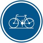 Panneau D7 — Piste cyclable obligatoire