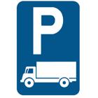 Panneau E9C — Stationnement réservés aux camionnettes et camions