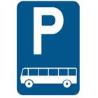 Panneau E9D — Stationnement réservé aux autocars