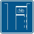 Panneau F14 — Zone avancée pour cyclistes et conducteurs de cyclomoteurs à deux roues