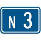 Panneau F23A — Numéro d’une route ordinaire