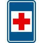 Panneau F55 — Poste de secours