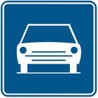 Panneau F9 — Route pour automobiles(début)