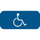 Panneau HAND — Panneau additionnel: Stationnement réservé aux personnes handicapées
